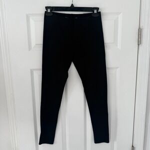 Ralph‎ Lauren Collection Purple Label Black Silk Blend Leggings Womens S Solid